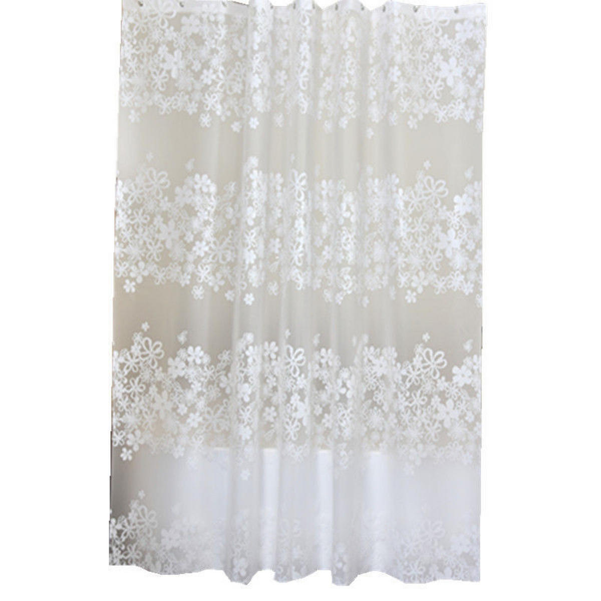 DUSCHVORHANG, transparent，180/180CM - Klar, Kunststoff (180/180cm)