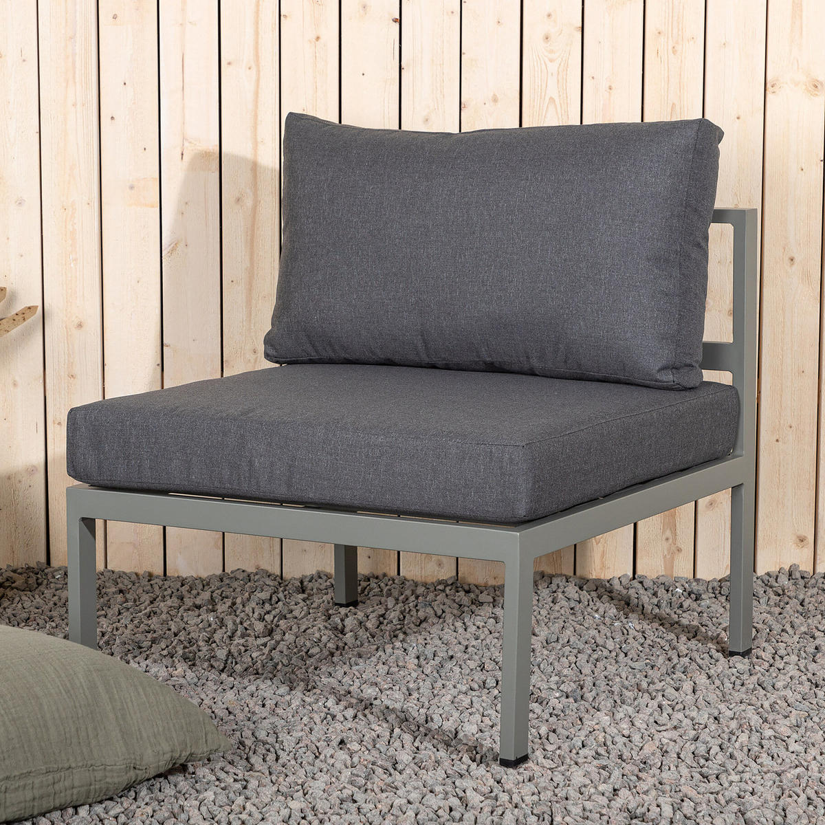 LOUNGESESSEL - Grün, Metall (70/65/74cm) - home24