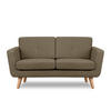 2-SITZER-SOFA TAGIO II mit Armlehnen, Kaffeebraun - Dunkelbraun, Textil (88/80/153cm) - KONSIMO®