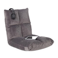 BODENSTUHL - Grau, Holzwerkstoff/Textil (50/58/55cm) - Relaxdays
