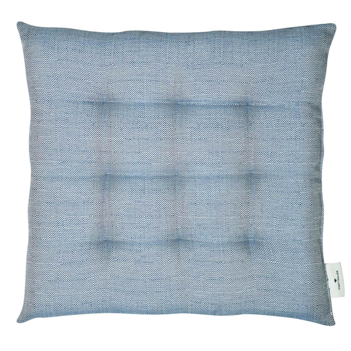 SITZKISSEN 4er Sparset FRESHSTRIPE4ER - Titanfarben, Textil (40/40/5cm) - Tom Tailor