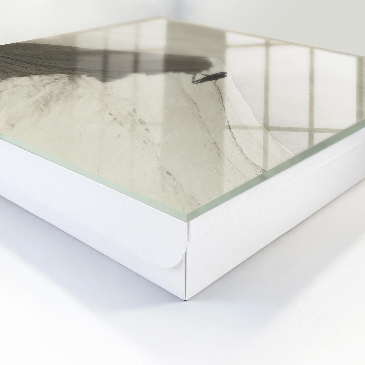 SCHLÜSSELBOX Weiß 30x30 cm – Türöffnung nach rechts - Bergsteigen - Weiß, Metall (30/30/5cm) - TULUP