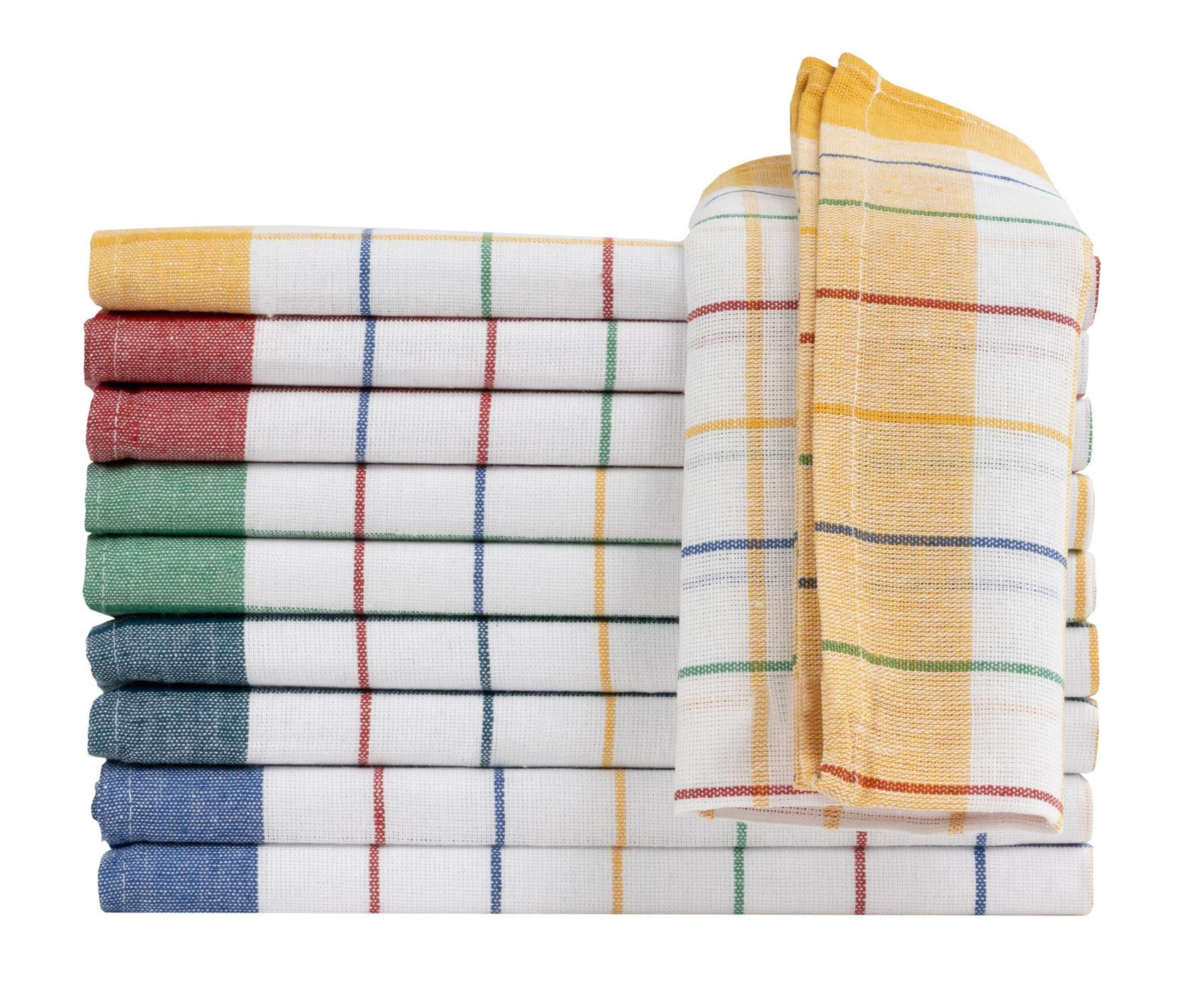 GESCHIRRTÜCHER 50x70 cm im 10er Set aus 100% Baumwolle, Küchentücher Bunt - Multicolor, Textil (50/70cm) - Carpe Sonno