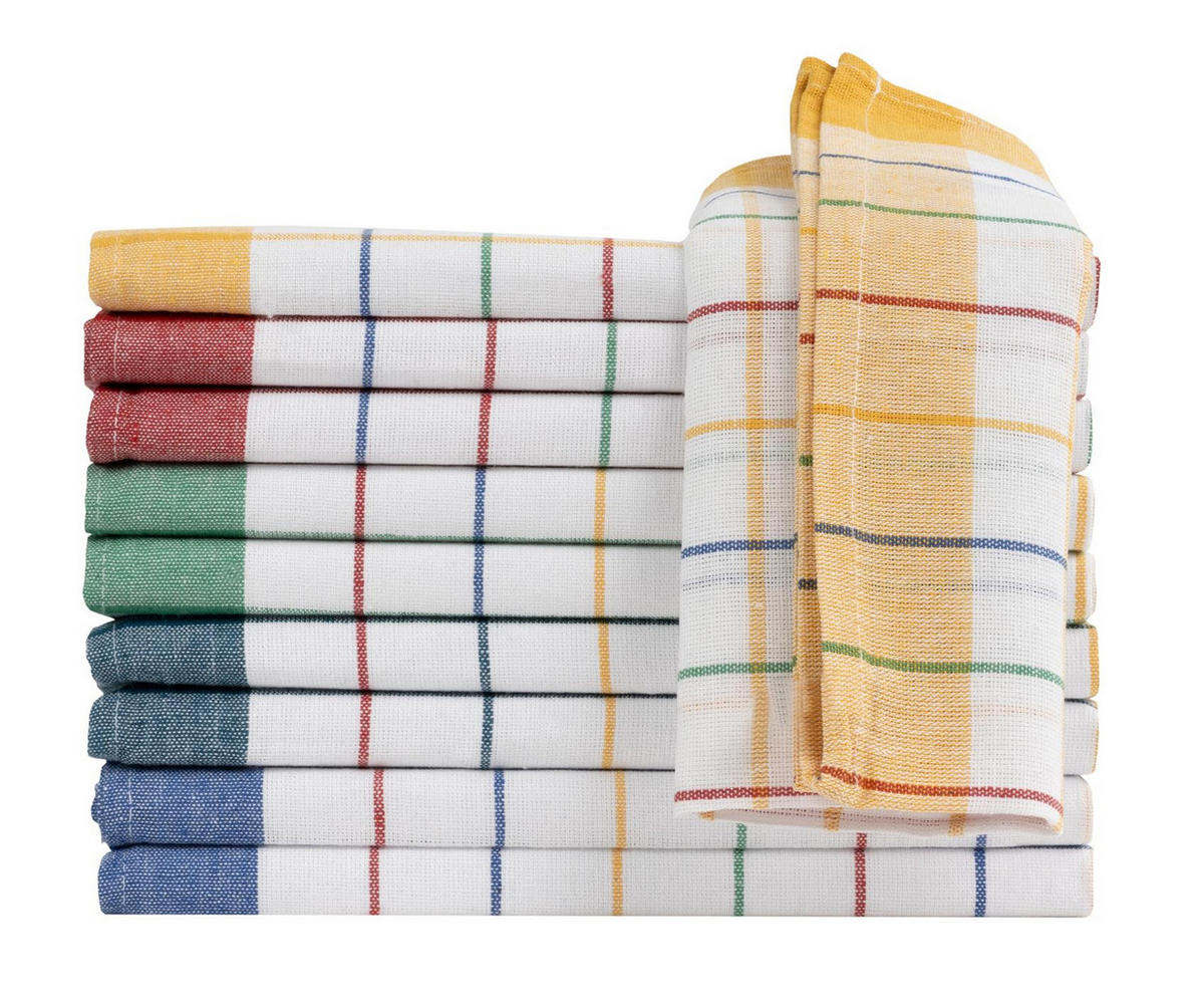 GESCHIRRTÜCHER 50x70 cm im 10er Set aus 100% Baumwolle, Küchentücher Bunt - Multicolor, Textil (50/70cm) - Carpe Sonno