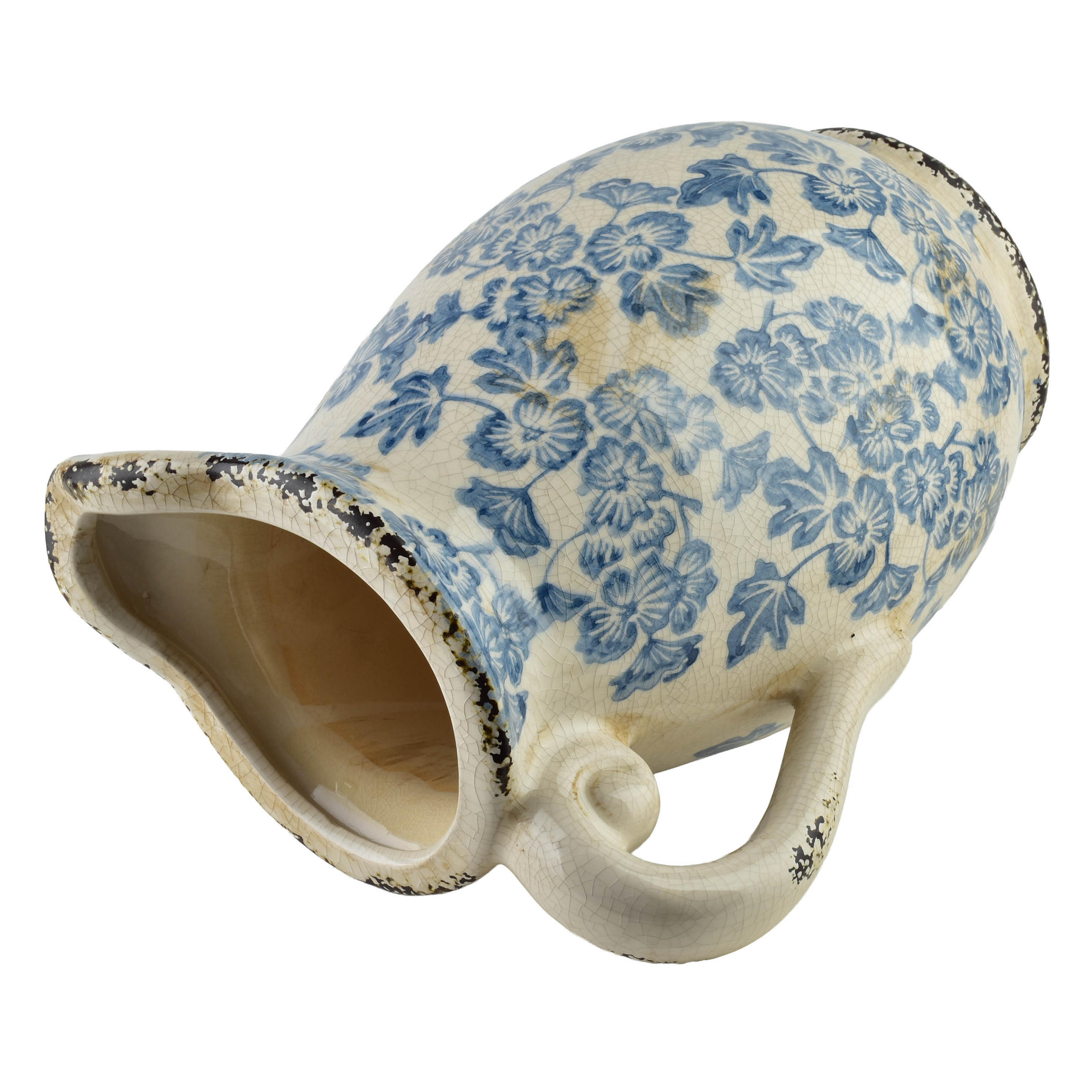 VASE CROCKET 19,5/18/27,5cm - Blau, Keramik (28cm) - Mondex