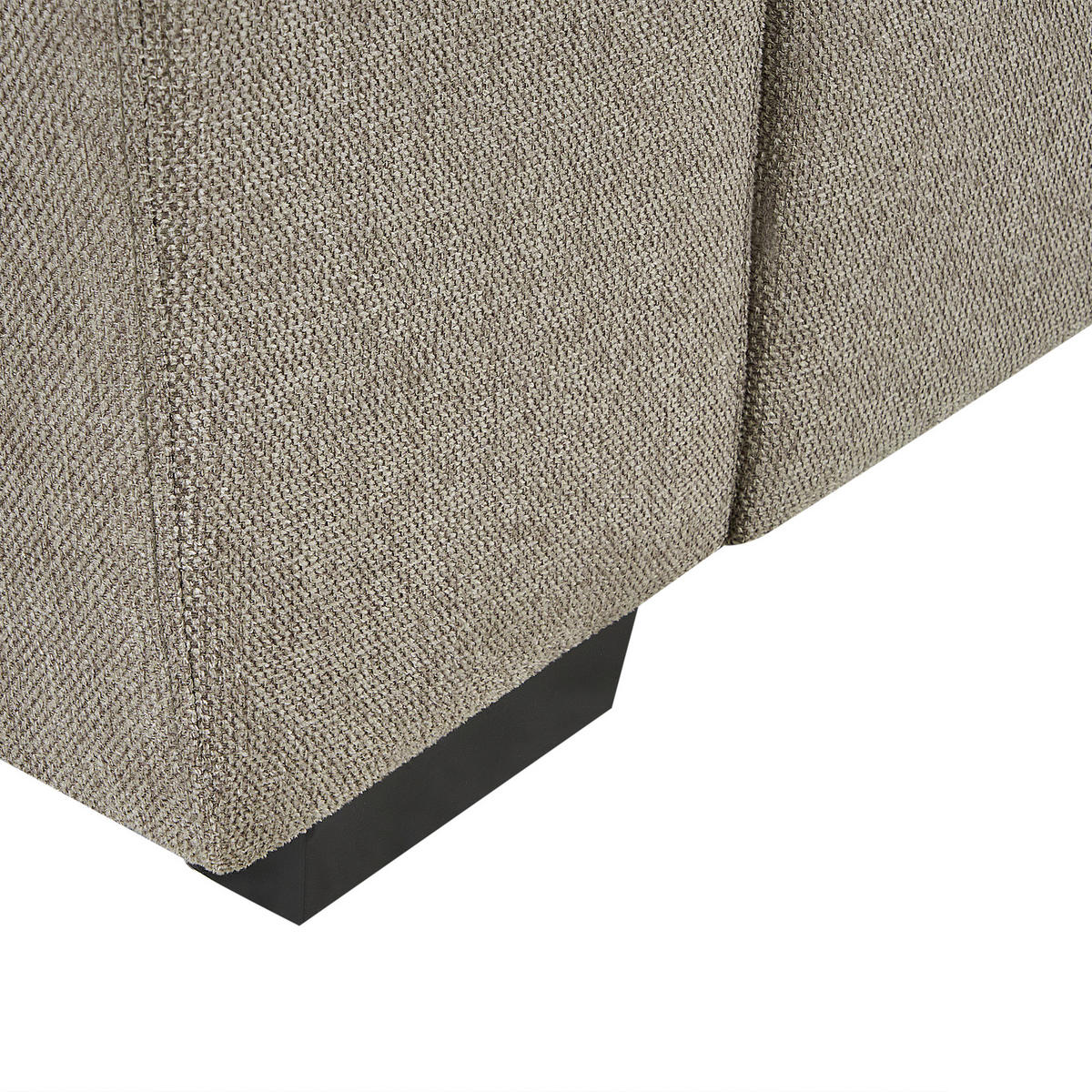 3-SITZER-SOFA hellbraun Vogar - Hellbraun, Textil (195/90/74cm) - Beliani