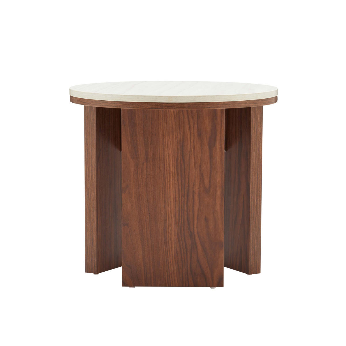 COUCHTISCH, dunkles Holz - Braun, Holz (50/50/45cm) - Oviala