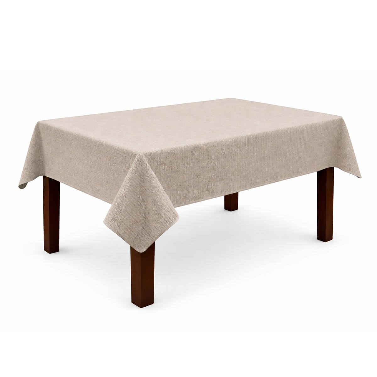 TISCHDECKE Garten Weichschaum 130x160cm - Taupe - Taupe, Kunststoff (160/130cm) - Bestlivings