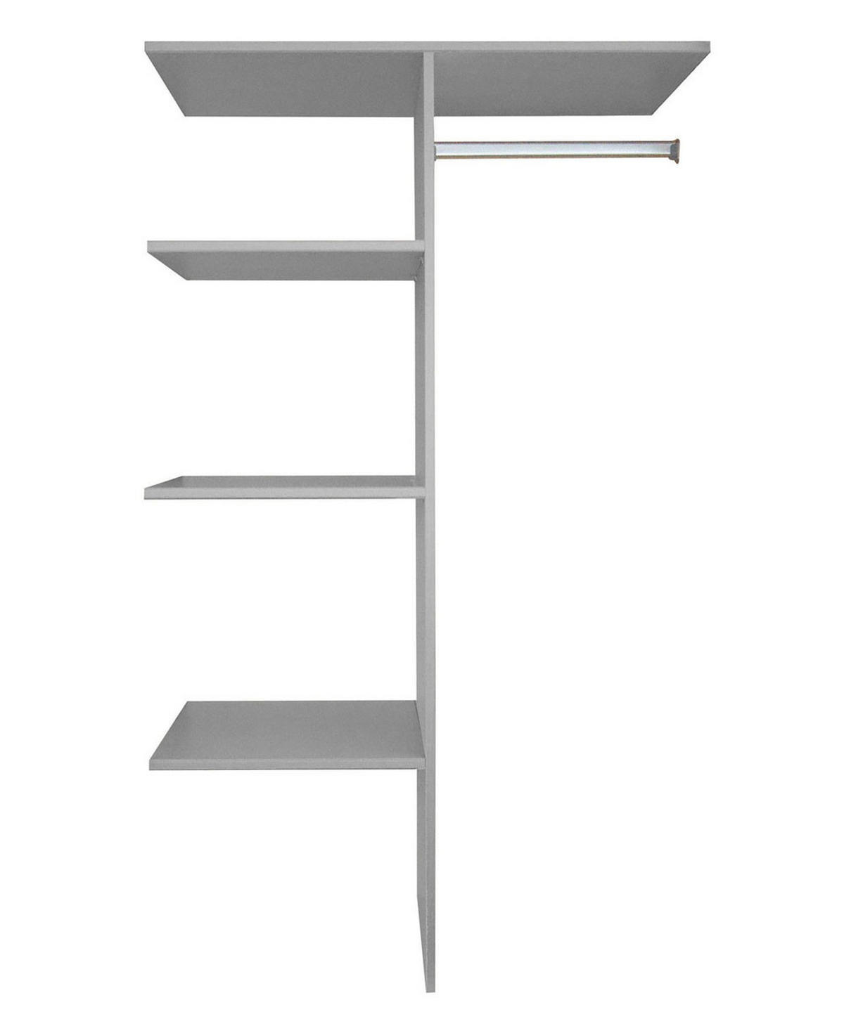 INNENEINTEILUNG Leinen grau 87 / 50 / 162,9cm - Grau, Holz/Holzwerkstoff (87/162.9/50cm) - Wimex