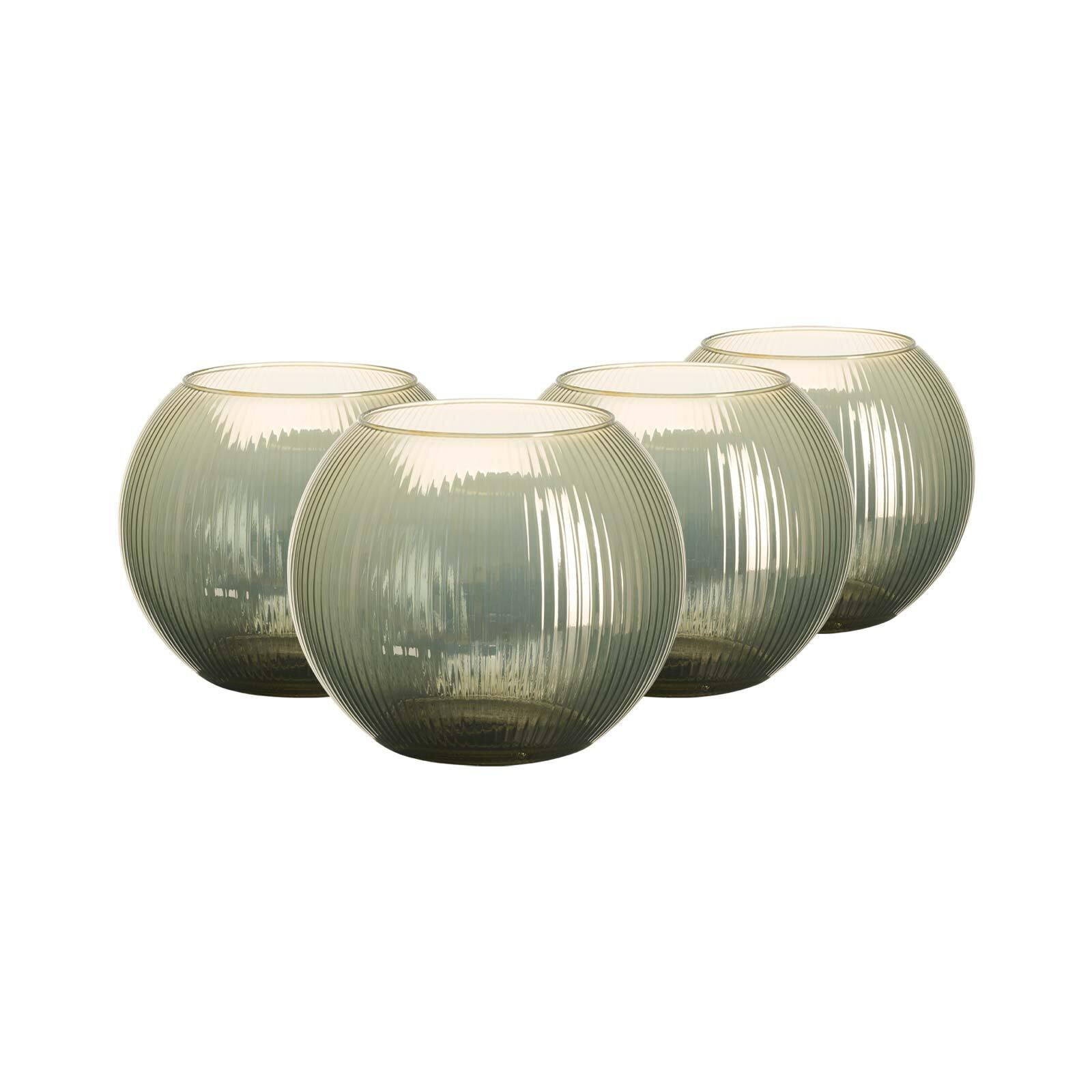WINDLICHTER Elysia altgold ø 19 cm 4er Set - Gelb/Goldfarben, Glas (19/16/19cm) - Ritzenhoff Breker