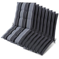 NIEDERLEHNER Sun-NL 105x50x8cm Anthrazit-Gestreift (8tlg) - Dunkelgrau, Textil (50/100cm) - Beautissu 