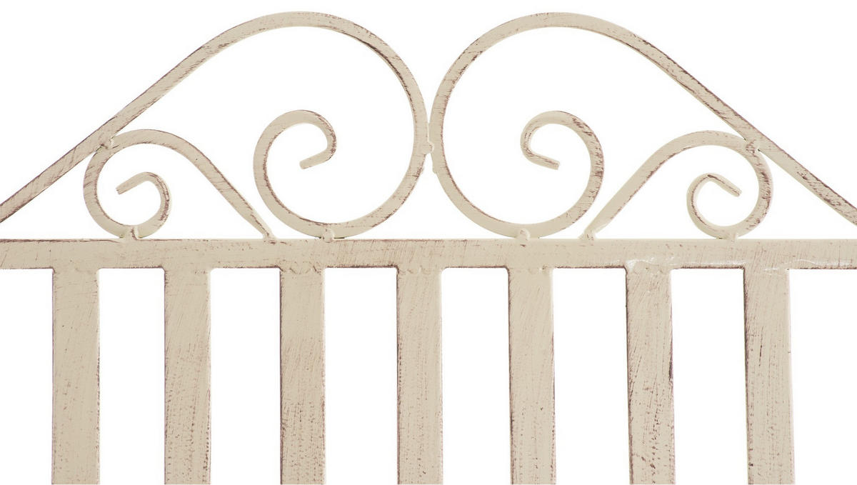 GARTENSCHAUKELSTUHL Metall Antik-Creme - Creme, Metall (56/94/90cm) - CLP
