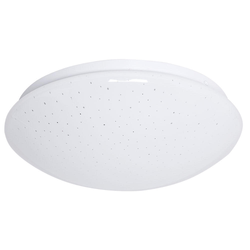 LED DECKENLEUCHTE Weiß Sternenhimmel Effekt - Weiß, Metall (29/9.2/9.5cm)