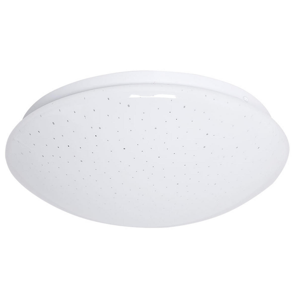 LED DECKENLEUCHTE Weiß Sternenhimmel Effekt - Weiß, Metall (29/9.2/9.5cm)