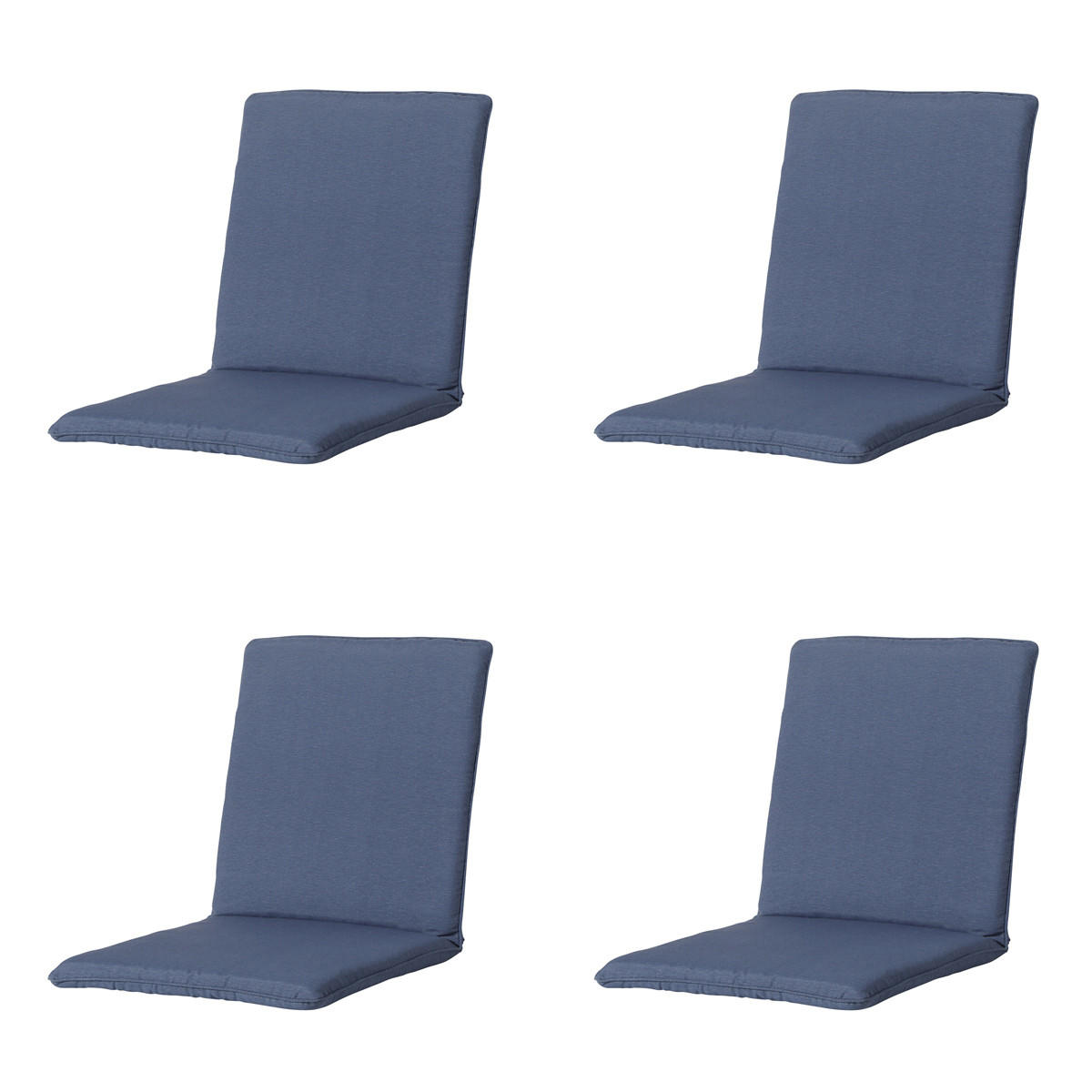GARTENSTUHLKISSEN Panama 97/49 cm 4er-Set - Dunkelblau, Textil (49/6/97cm) - Madison
