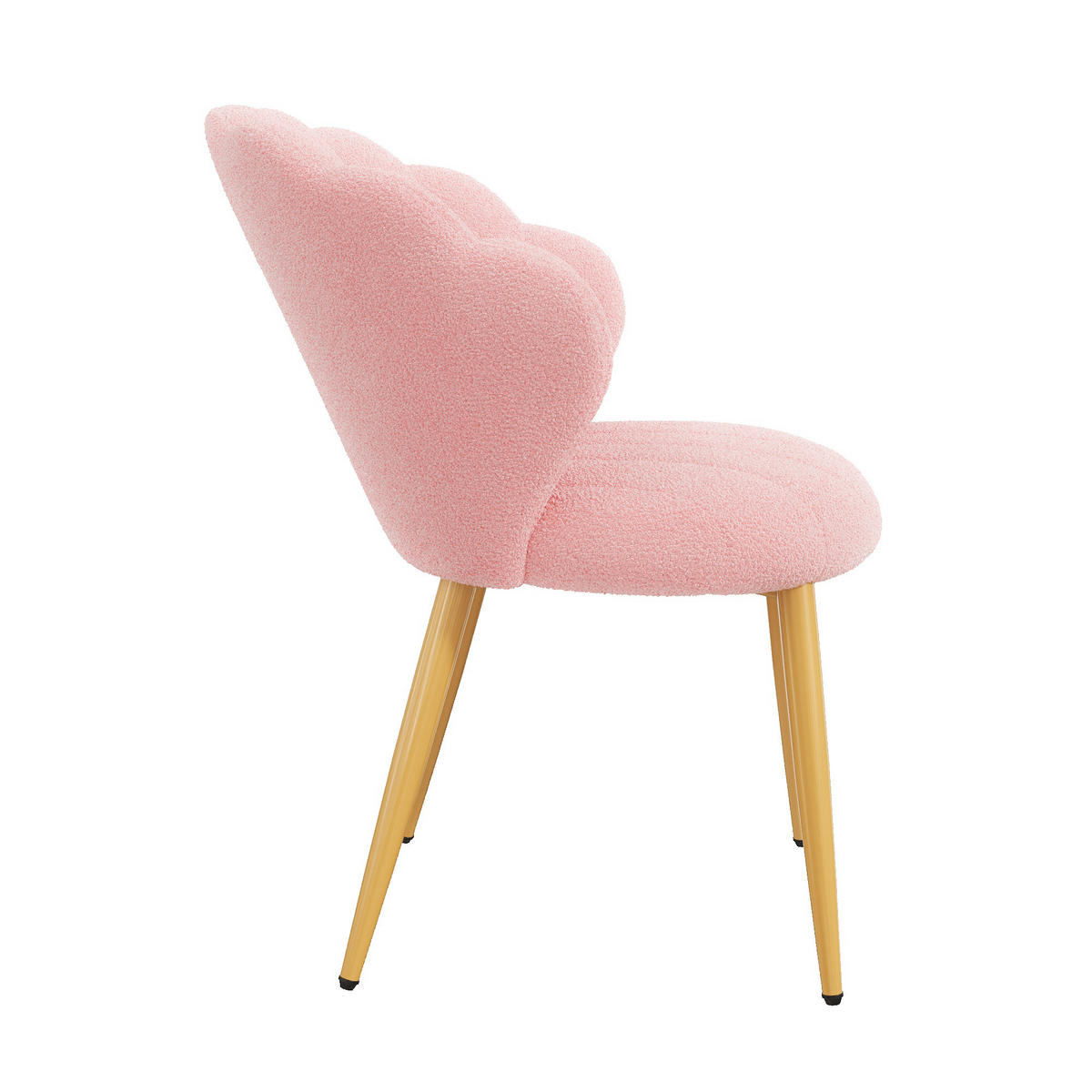 STUHL-SET 2 Stück Muschel-Design, DE-42124, Rosa - Pink, Holzwerkstoff (62.5/83/60cm) - ComfortXL