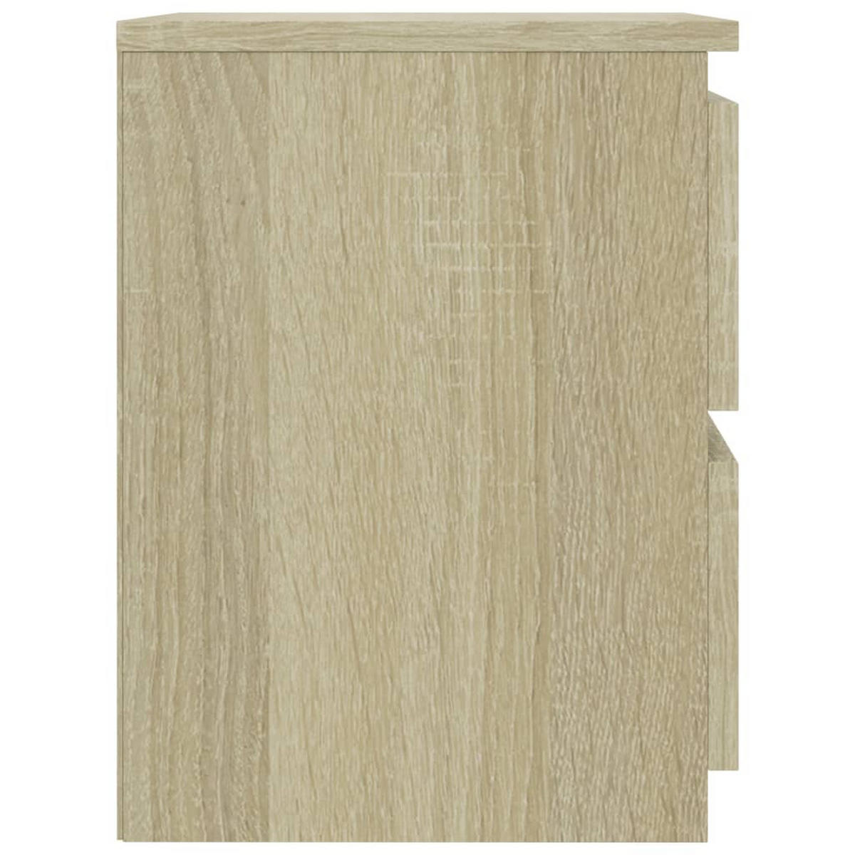 NACHTTISCHE 2er set Sonoma-Eiche 30/30/40 Cm Holzwerkstoff - Braun/Sonoma Eiche, Holz (30/40/30cm) - vidaXL