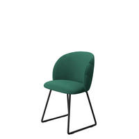 POLSTERSTUHL K99 M - Schwarz/Grün, Holzwerkstoff/Textil (51/80/53cm) - MIRJAN24