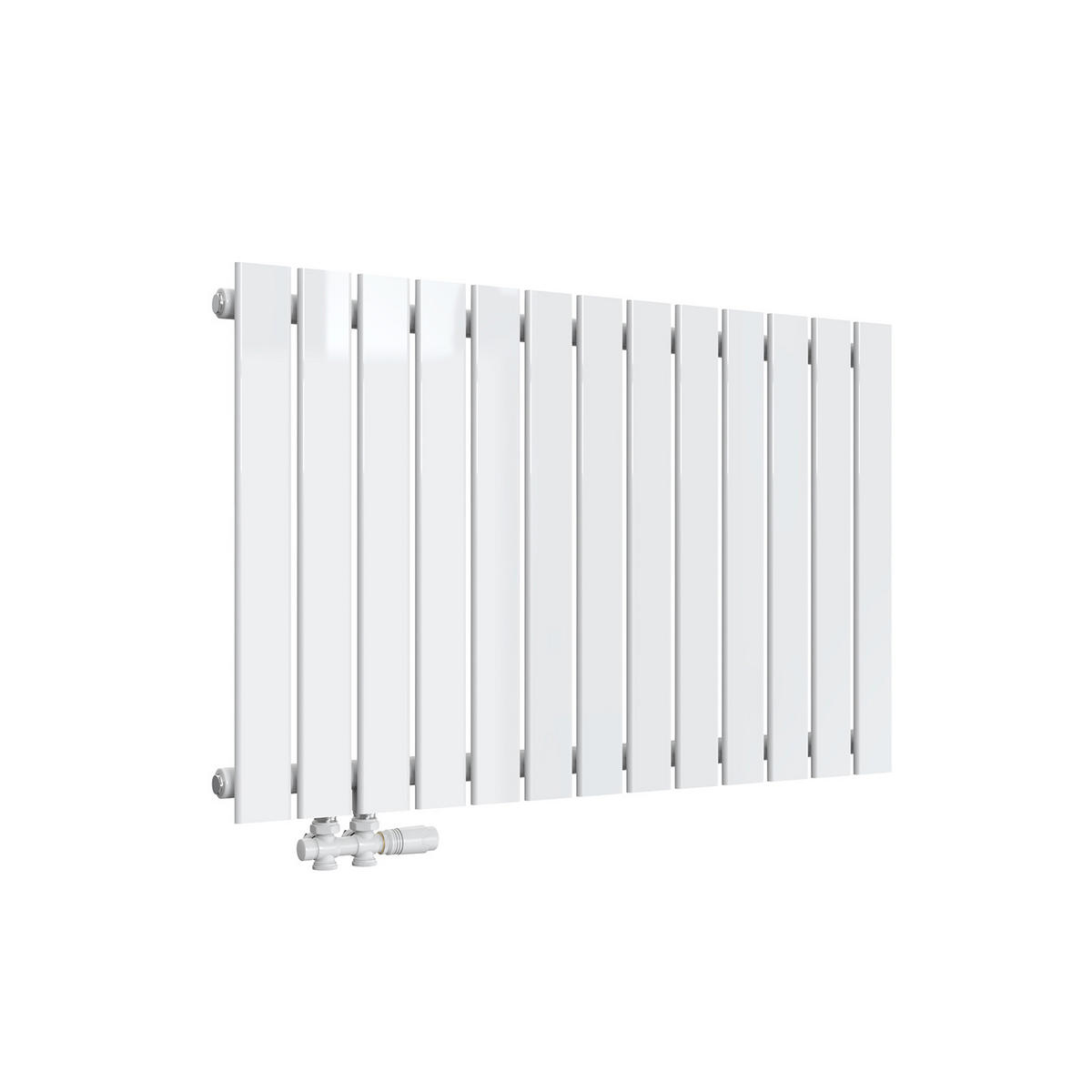 HEIZKÖRPER Flachheizkörper Weiß 63/100/4,9 cm - Weiß, Metall (100/63/4.9cm) - EMKE