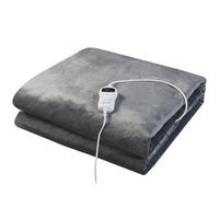 PŘIKRÝVKA Archi - tmavě šedá, textil (200/150cm) - [en.casa]