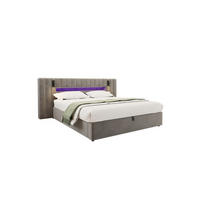 BETTGESTELL Grey 180/200 cm - Grau, Textil (180/200cm) - Urban Meuble
