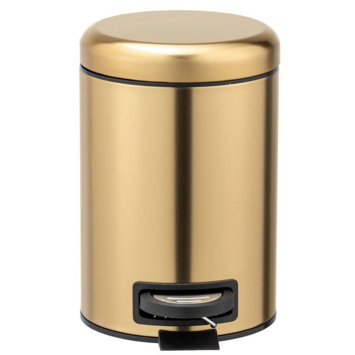 KOSMETIKEIMER golden Leman 3 l 22,5/17/25 cm - Goldfarben, Metall (17/25/22.5cm) - Wenko