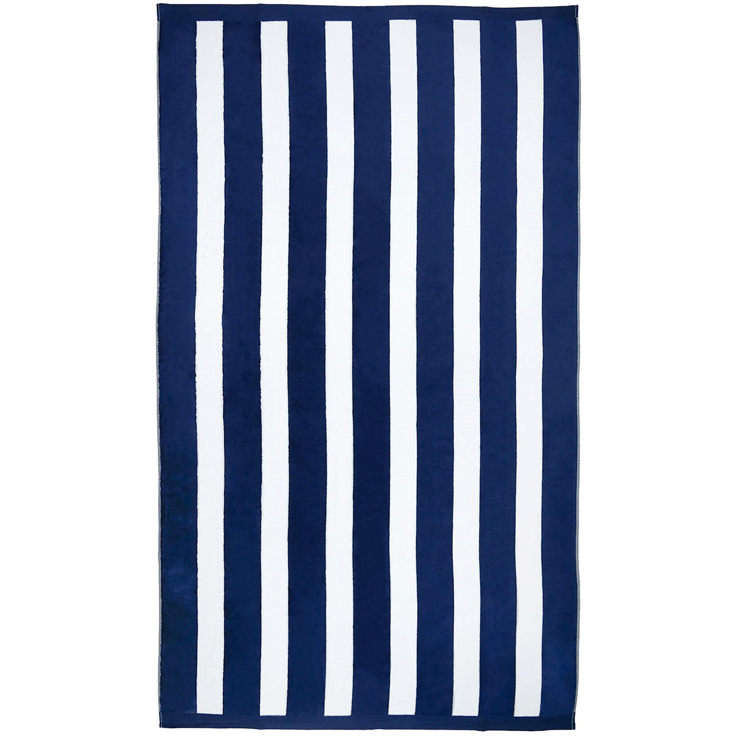 STRANDTUCH Frottee Samt Jacquard Blau 100x175 470g/m² - Bahia Blau Marine - Blau, Textil (100/175cm) - LE COMPTOIR DE LA PLAGE