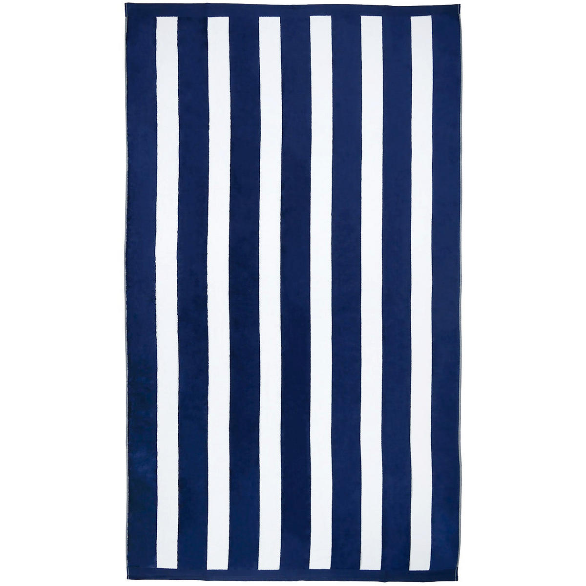 STRANDTUCH Frottee Samt Jacquard Blau 100x175 470g/m² - Bahia Blau Marine - Blau, Textil (100/175cm) - LE COMPTOIR DE LA PLAGE