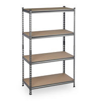 SCHWERLASTREGAL - Multicolor, Holzwerkstoff/Kunststoff (91/153/46cm) - Relaxdays