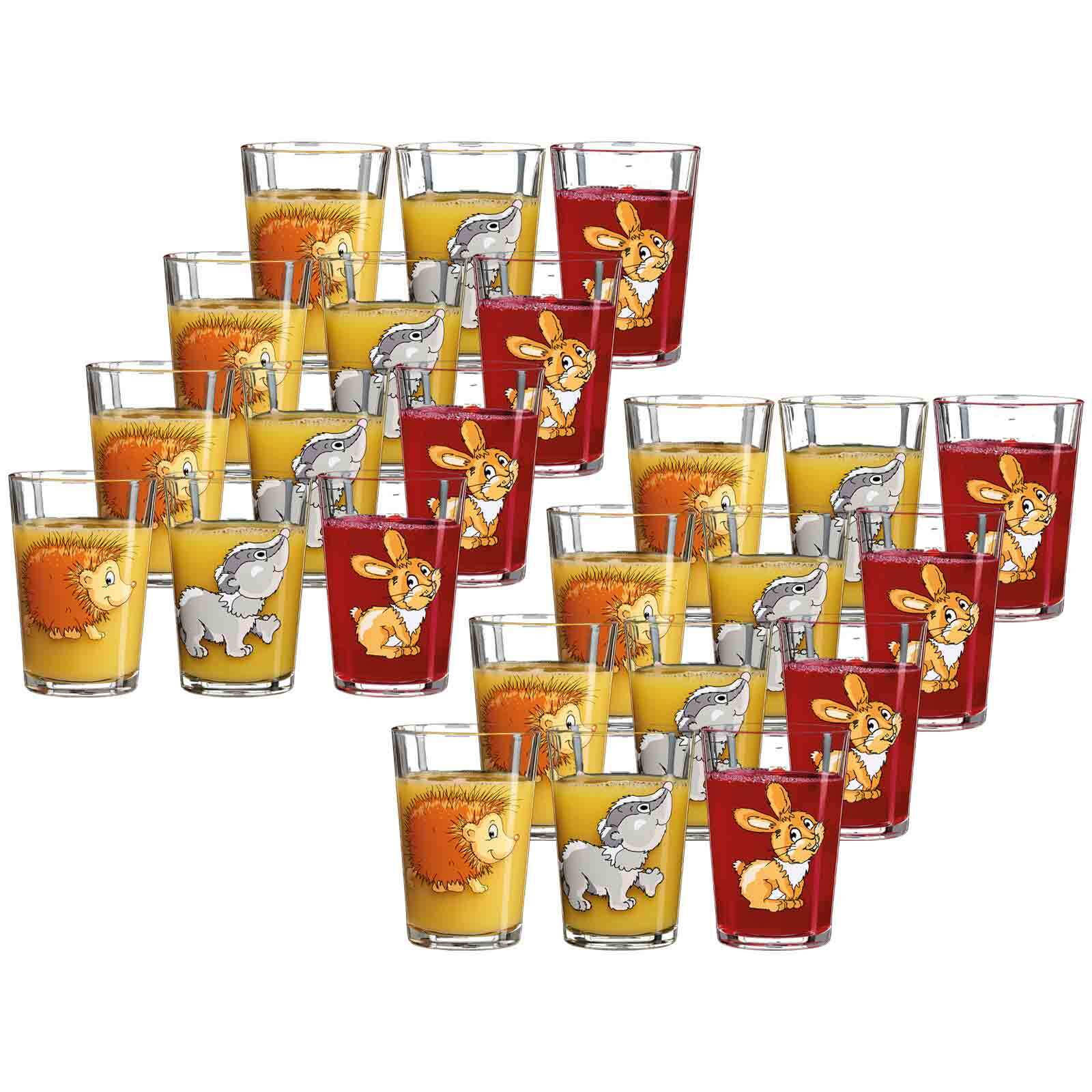 KINDERGLÄSER Waldtiere bunt 205 ml 24er Set - Multicolor, Glas (0.205L) - Ritzenhoff Breker