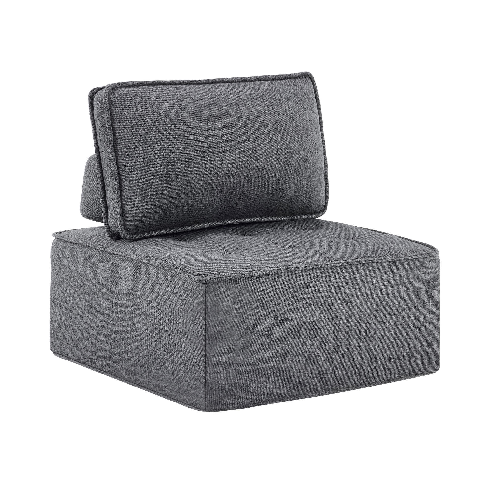 SESSEL 81/81/81 cm Dunkelgrau aus Plywood modular - Dunkelgrau, Holzwerkstoff (81/81/81cm) - OKMYHOME