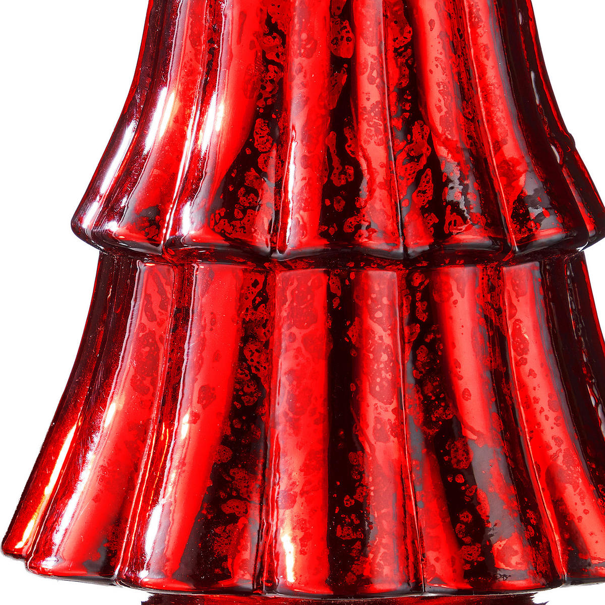 DEKO-TANNE X-Mas - Rot, Glas (16/34/16cm) - Butlers