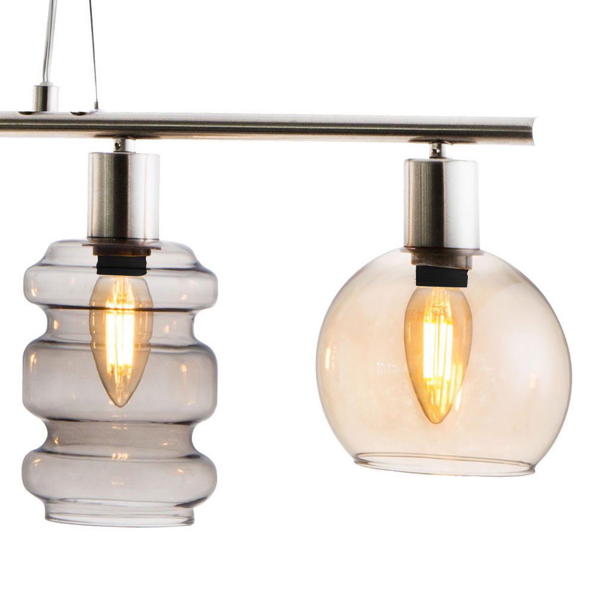 HÄNGELEUCHTE Pesaro Silber Bunt - Multicolor, Glas (13/80/150cm) - Nowa