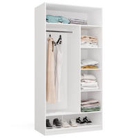 GARDEROBENSCHRANK Weiß 100/200/50 - Weiß, Holzwerkstoff (100/200/50cm) - RAUMHIRSCH FURNITURE