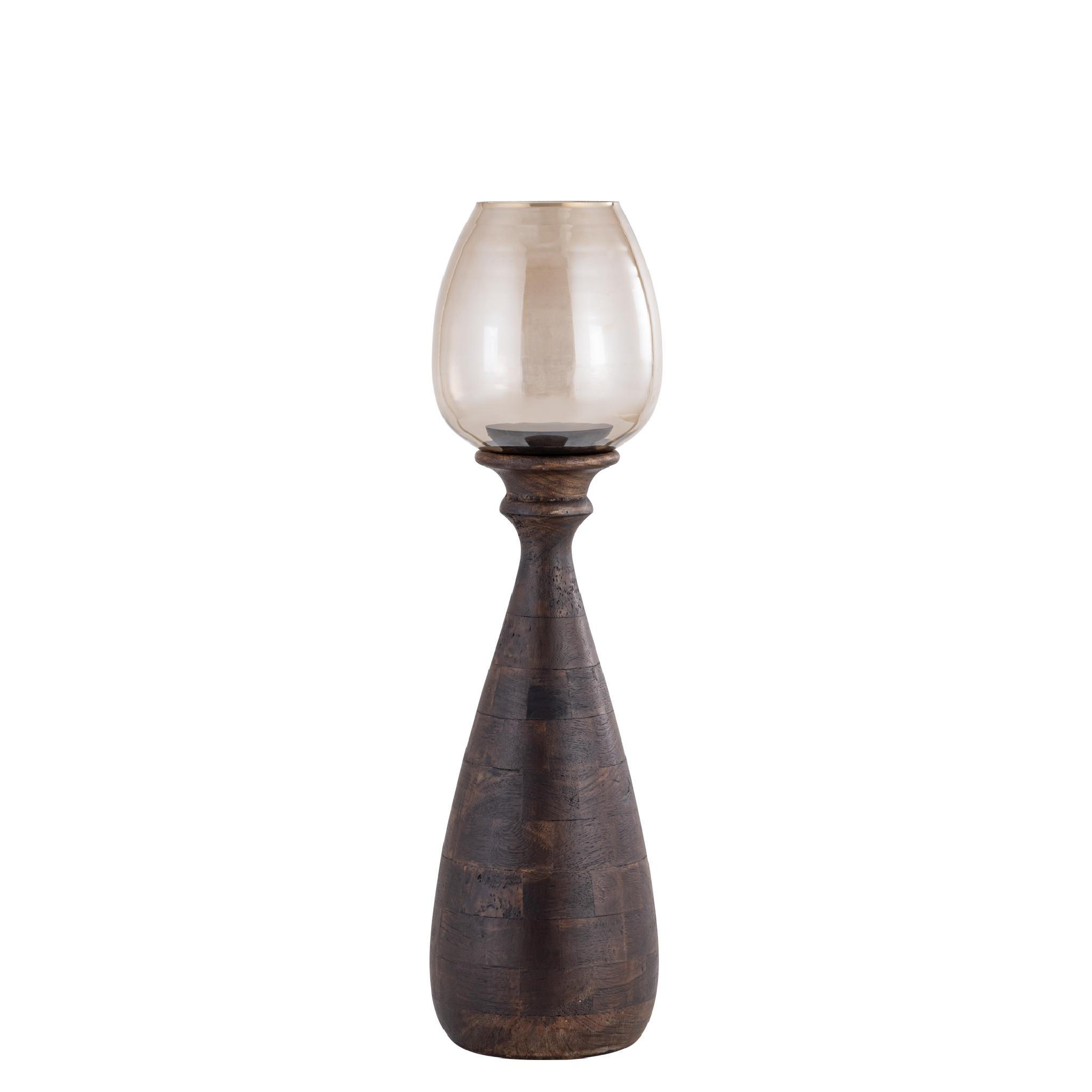 Ptmd Collection Windlicht Braun 17x67x17 cm