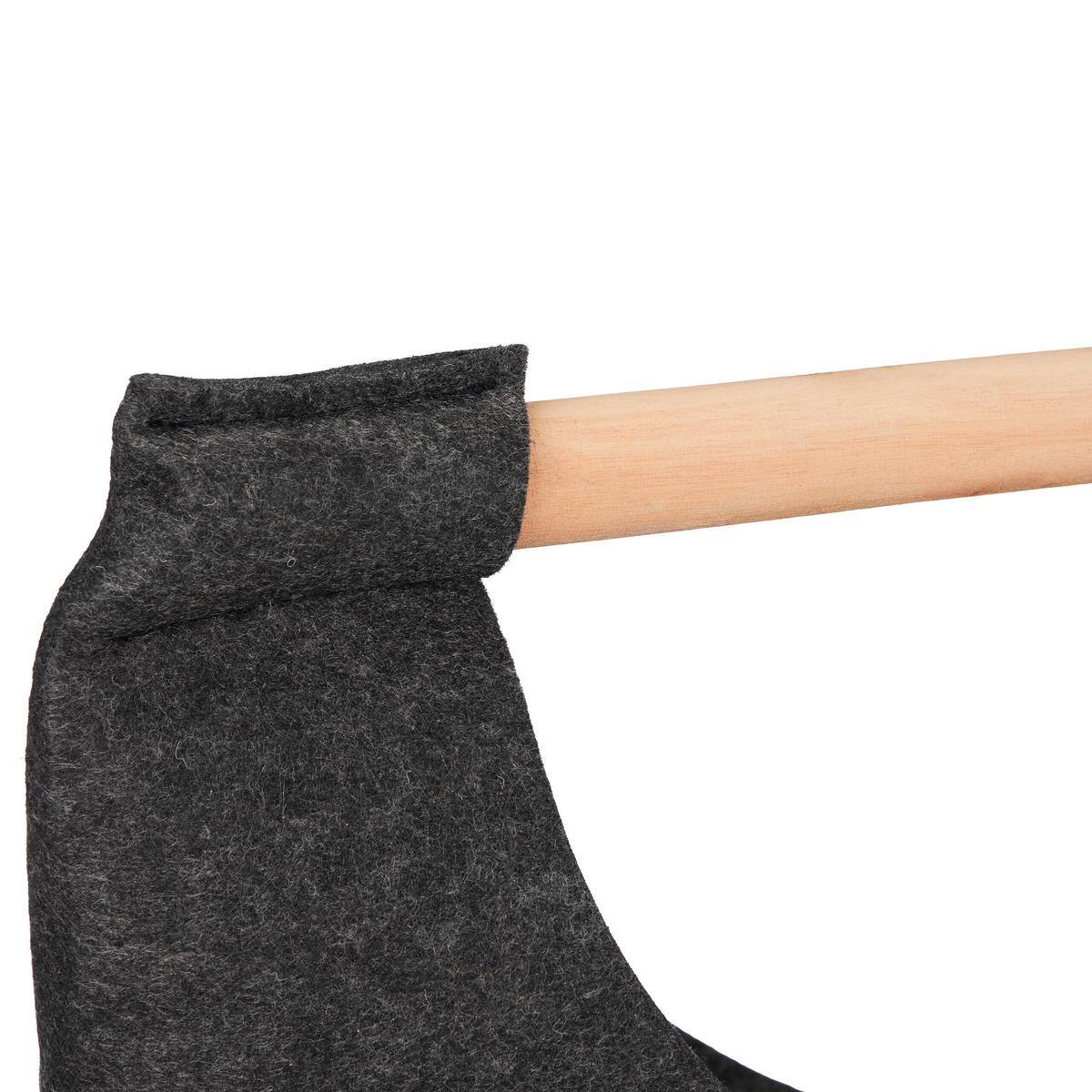 WÄSCHESAMMLER - Anthrazit, Holz/Textil (62/68/34.5cm) - Relaxdays