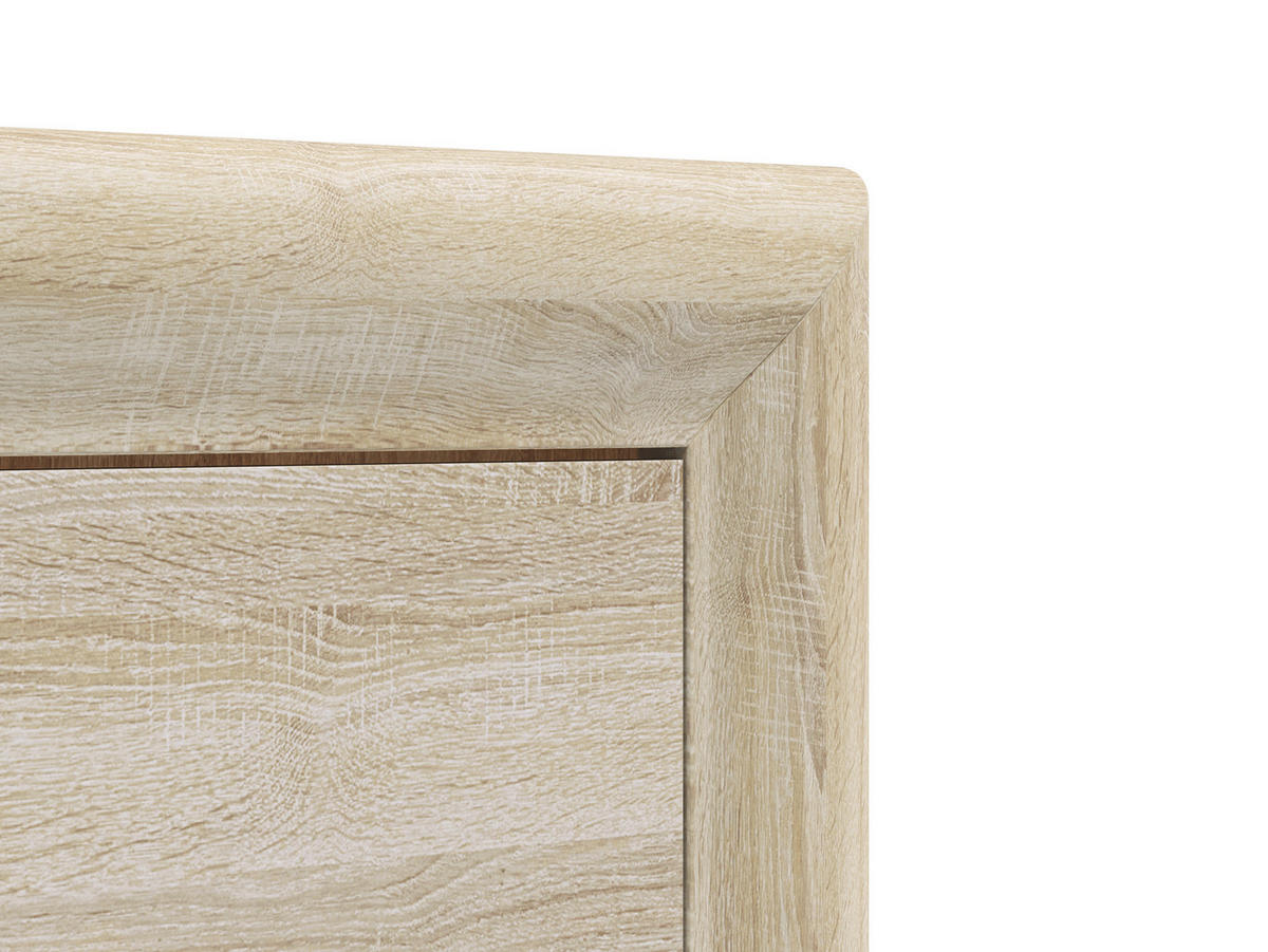 VITRINE Castel Sonoma Eiche hell / Sonoma Eiche Trüffel 55 / 43 / 201cm - Multicolor/Braun, Holz/Holzwerkstoff (55/201/43cm) - Feldmann-Wohnen