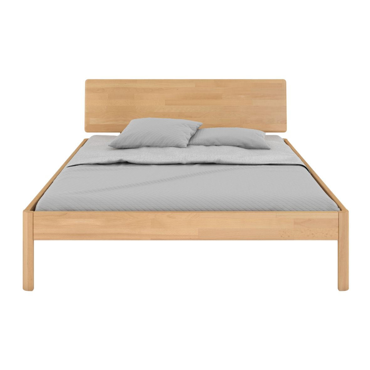 MASSIVHOLZBETT Ammer, in Naturfarben, 140x200 - Buchefarben, Holz/Buchenholz (140/200cm) - Visby