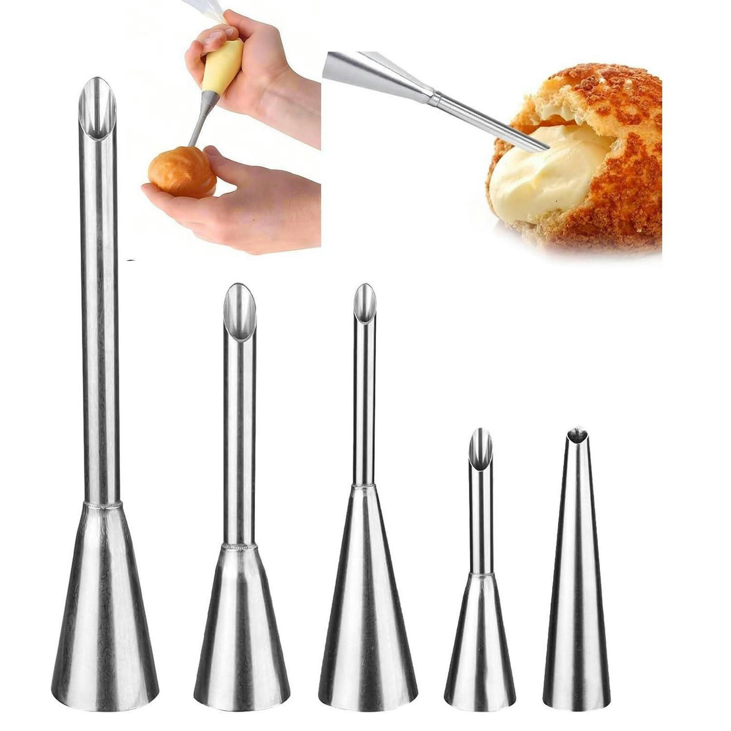SPRITZTÜLLEN Set 5-teilig Edelstahl - Silberfarben, Metall (25/6/140cm)