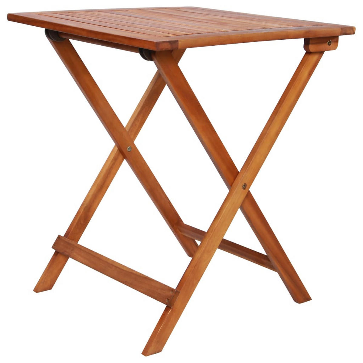 BISTRO-SET 3Er Set Klappbar Massivholz Akazie - Braun, Holz - vidaXL