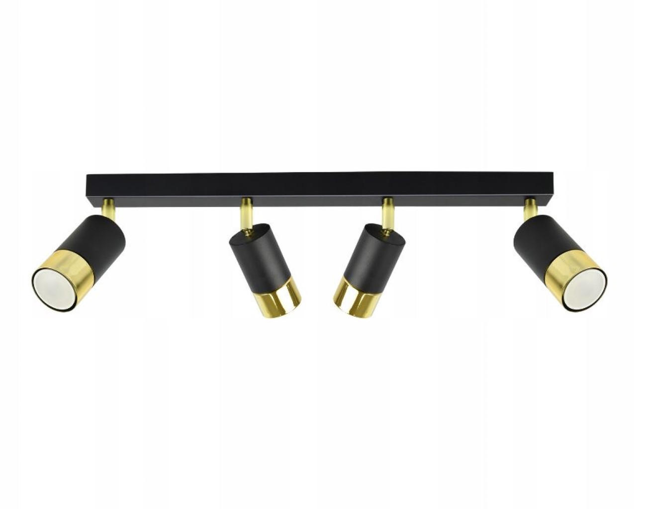 DECKENLEUCHTE Milano Tube - Goldfarben/Schwarz, Metall (8/60/18cm) - kiki design