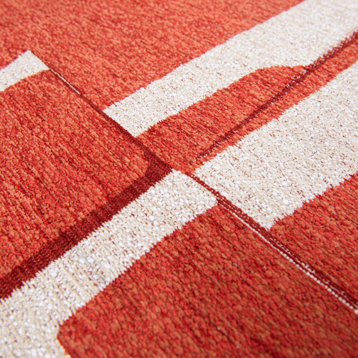 TEPPICH Rust Craft Papercut 240/340 cm - Rot, Kunststoff/Textil (240/340cm) - Louis De Poortere