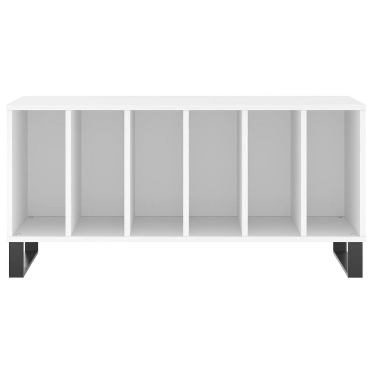 PLATTENSCHRANK Weiss 100/38/48 Cm Holzwerkstoff - Weiß, Holzwerkstoff (38/48/100cm) - vidaXL