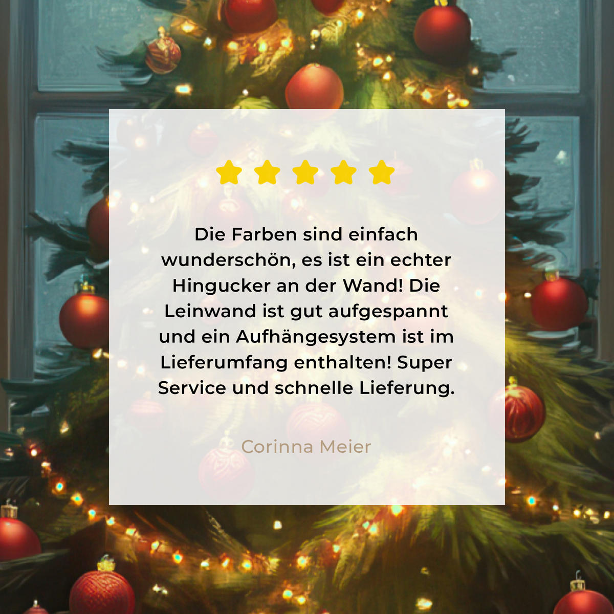 LEINWANDBILD Weihnachtsbaum - Geschenk - Winter 60x90 cm - Grün, Textil (60/90cm) - MuchoWow