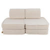 KINDERSOFA, Bearly, Pocket Basic, Cremig - Creme, Textil (120/25/60cm) - MeowBaby