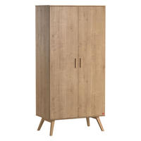 KLEIDERSCHRANK H207,5 cm - Nautis - Eichefarben, Holzwerkstoff (58/207.5/100cm) - Calicosy