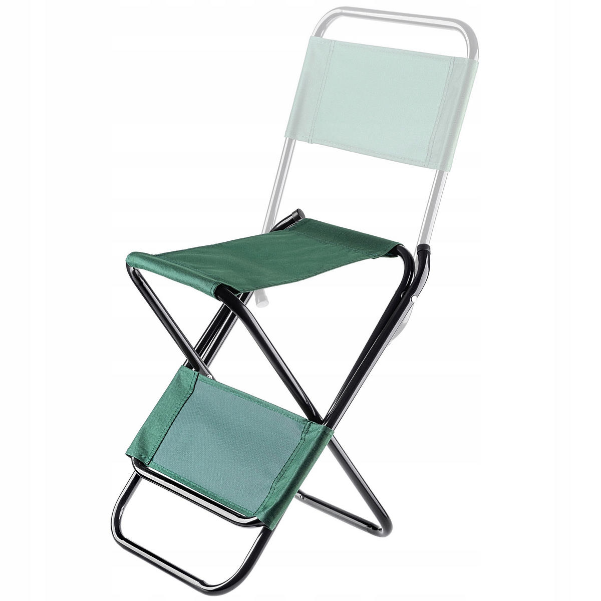 KLAPPSTUHL, Grün - Grün, Metall (35/43cm) - KADAX