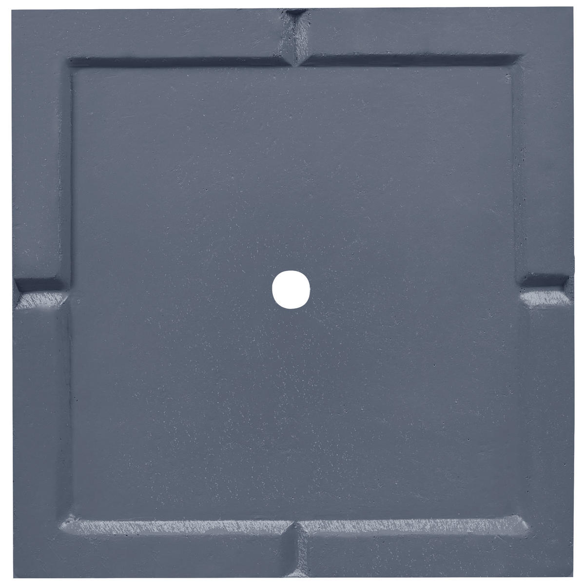CVETLIČNI LONEC siva kvadraten 40/40/77 cm Dion - siva, naravni materiali (77cm) - Beliani