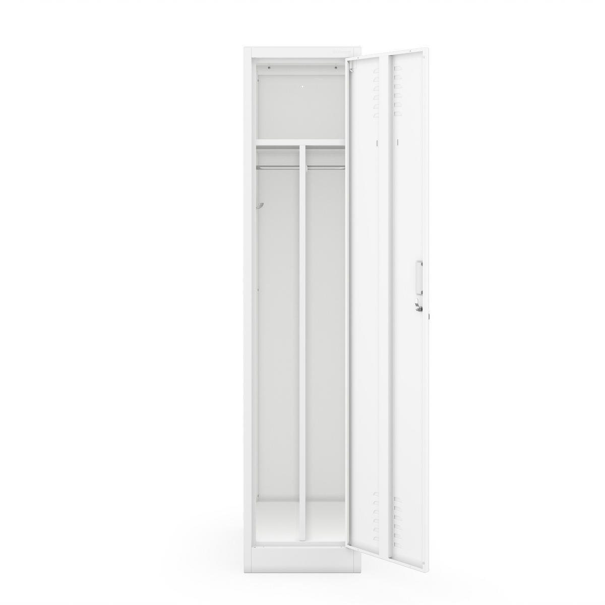 METALL-ARBEITSSCHRANK KACPER 1 Plus - Weiß, Metall (40/180/50cm) - Jan Nowak