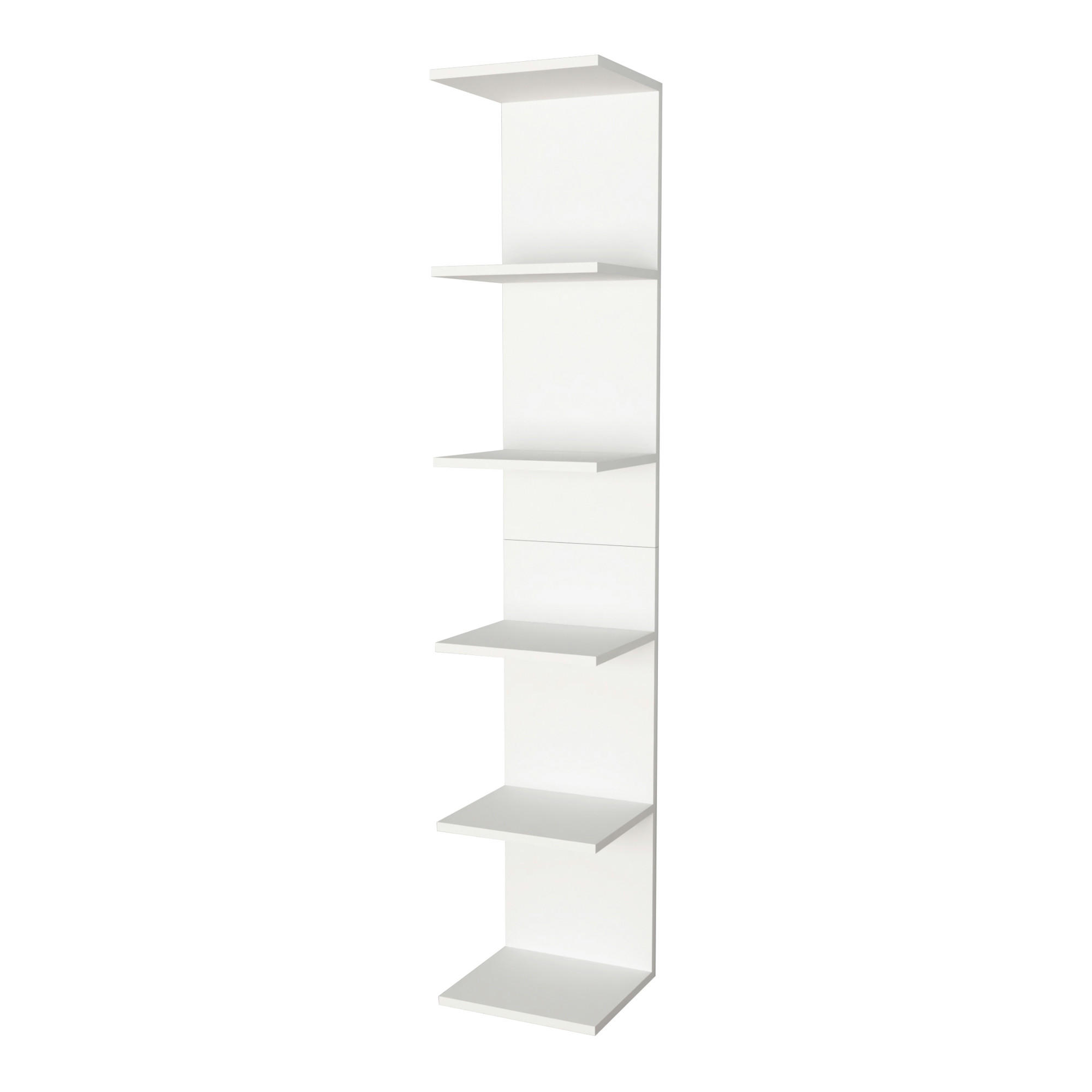 WANDREGAL Surahammar - Weiß, Holzwerkstoff (34.5/180/30cm) - [en.casa]